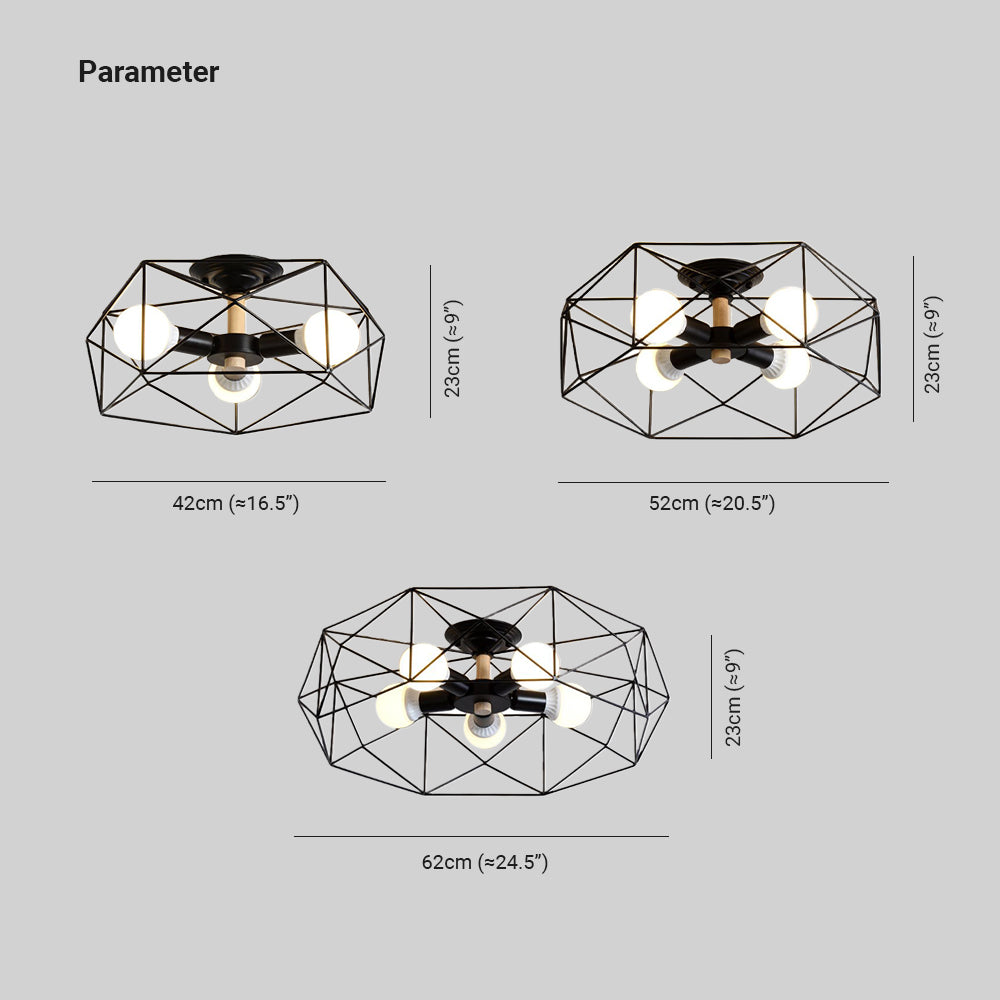 Arisha Moderne LED Plafonnier Doré/Blanc Métal Salon Chambre à coucher - Neutralighting