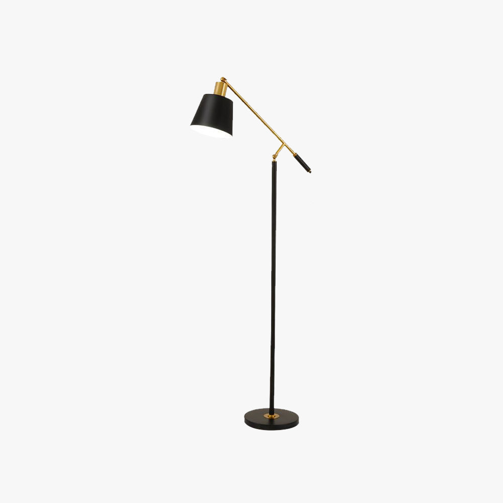 Mira Moderne LED Lampadaire Dôme Noir Métal Salon Salle à manger