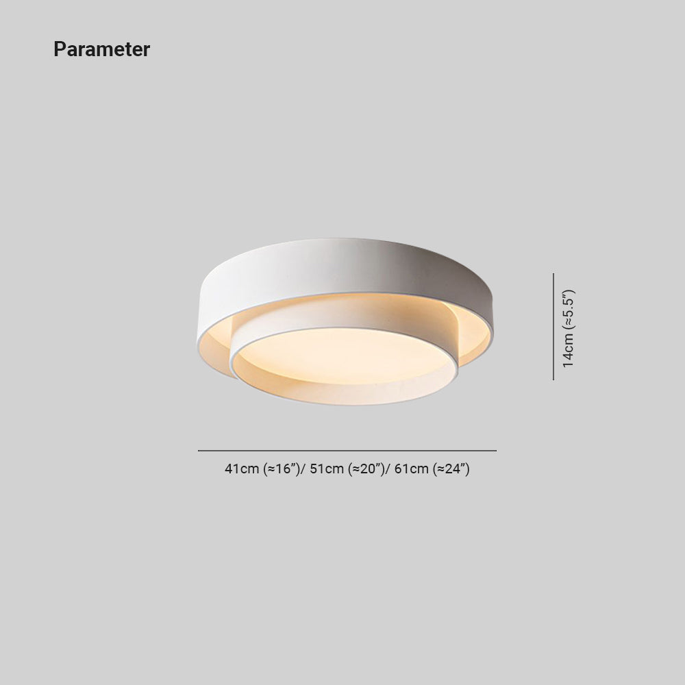 Arux Plafonnier Circulaire Art Déco Nordique - Neutralighting