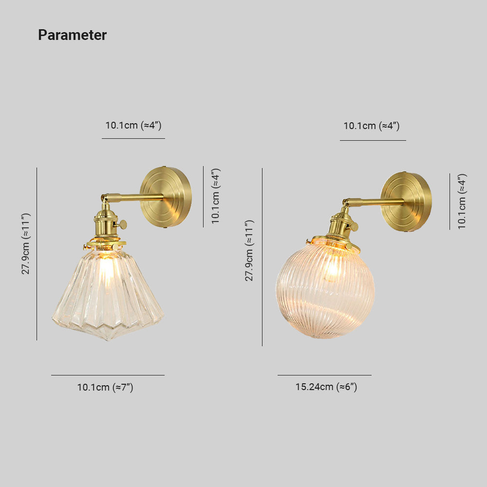 Valentina Applique Murale Boule/Fleur Luxe, Métal/Verre, Salle à Manger - Neutralighting