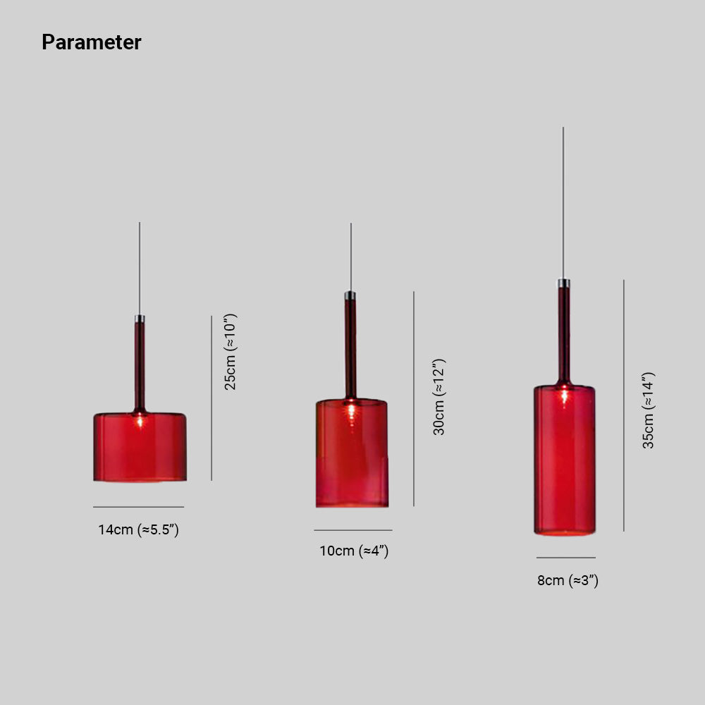 Priya Lustre Suspension Moderne Minimaliste Verre Clair/Gris Bar - Neutralighting