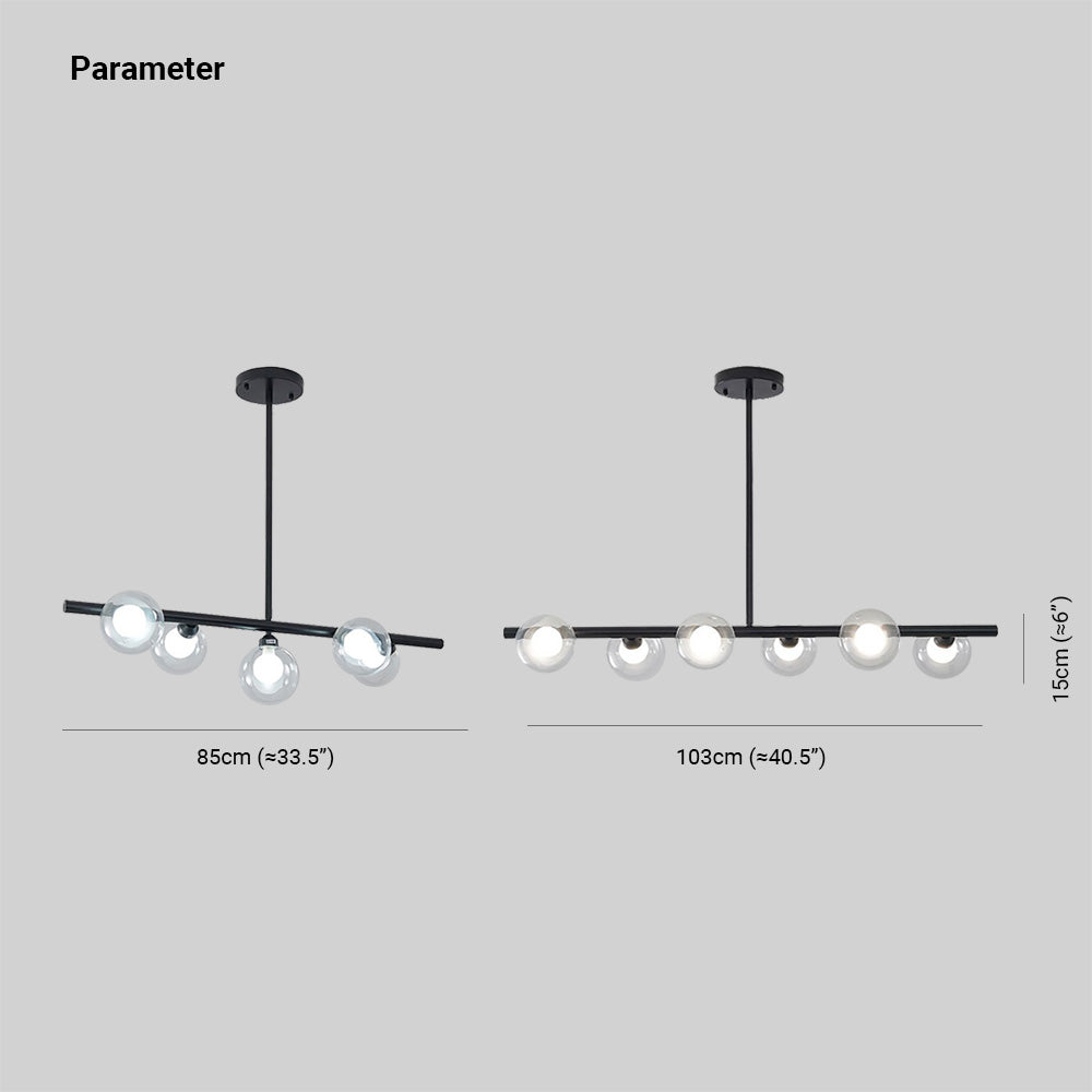 Valentina Suspension Linéaire, 2 Couleur, 5/6 Lumières - Neutralighting