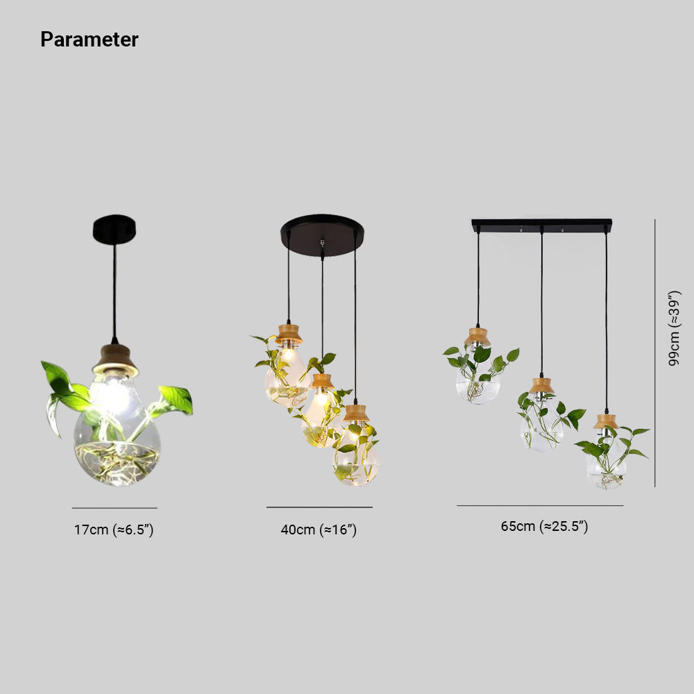 Ritta Suspension Pot de plantes-Cluster, 2 couleur/Shape, 1/3-Lumières - Neutralighting