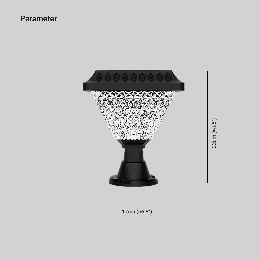 Ray Lampe de Poteau Solaire Géométrique - Neutralighting