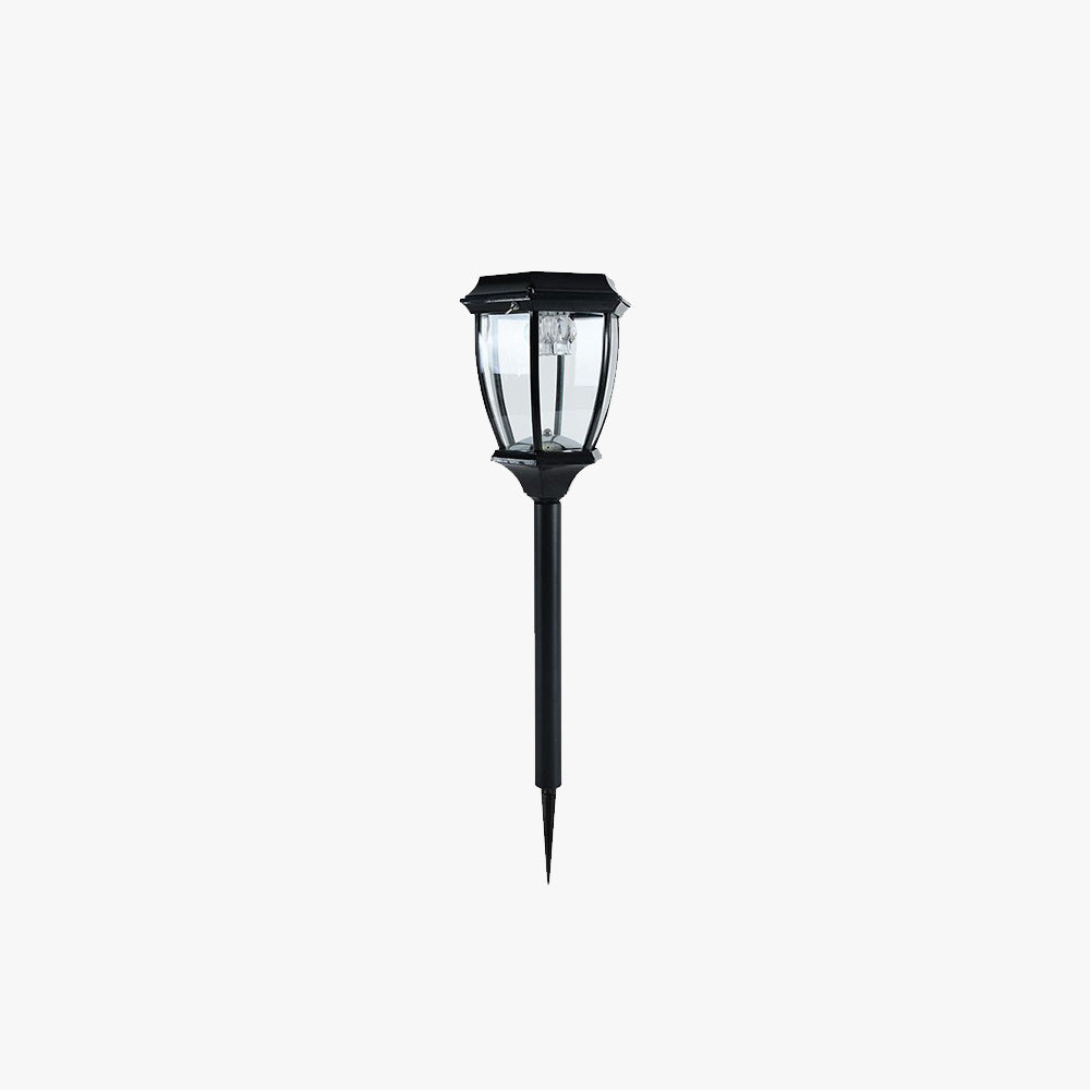 Ray Borne Extérieure Lanterne Vintage, Métal/Verre, Noir/Bronze, Cour - Neutralighting