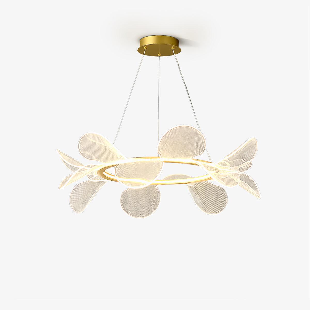 Lustra Chandelier Bain Fleurs Volantes Acrylique - Neutralighting