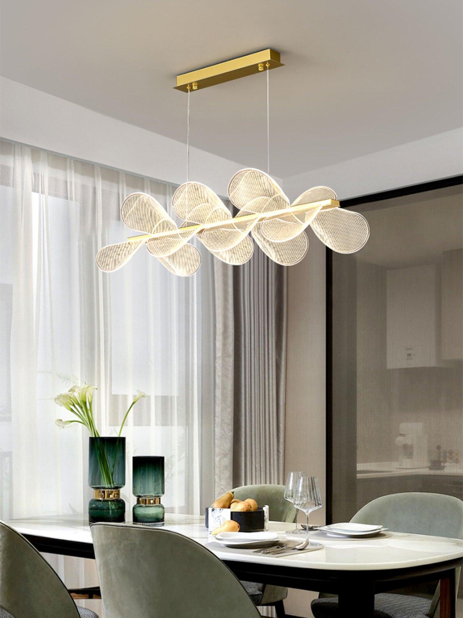 Lustra Chandelier Bain Fleurs Volantes Acrylique - Neutralighting