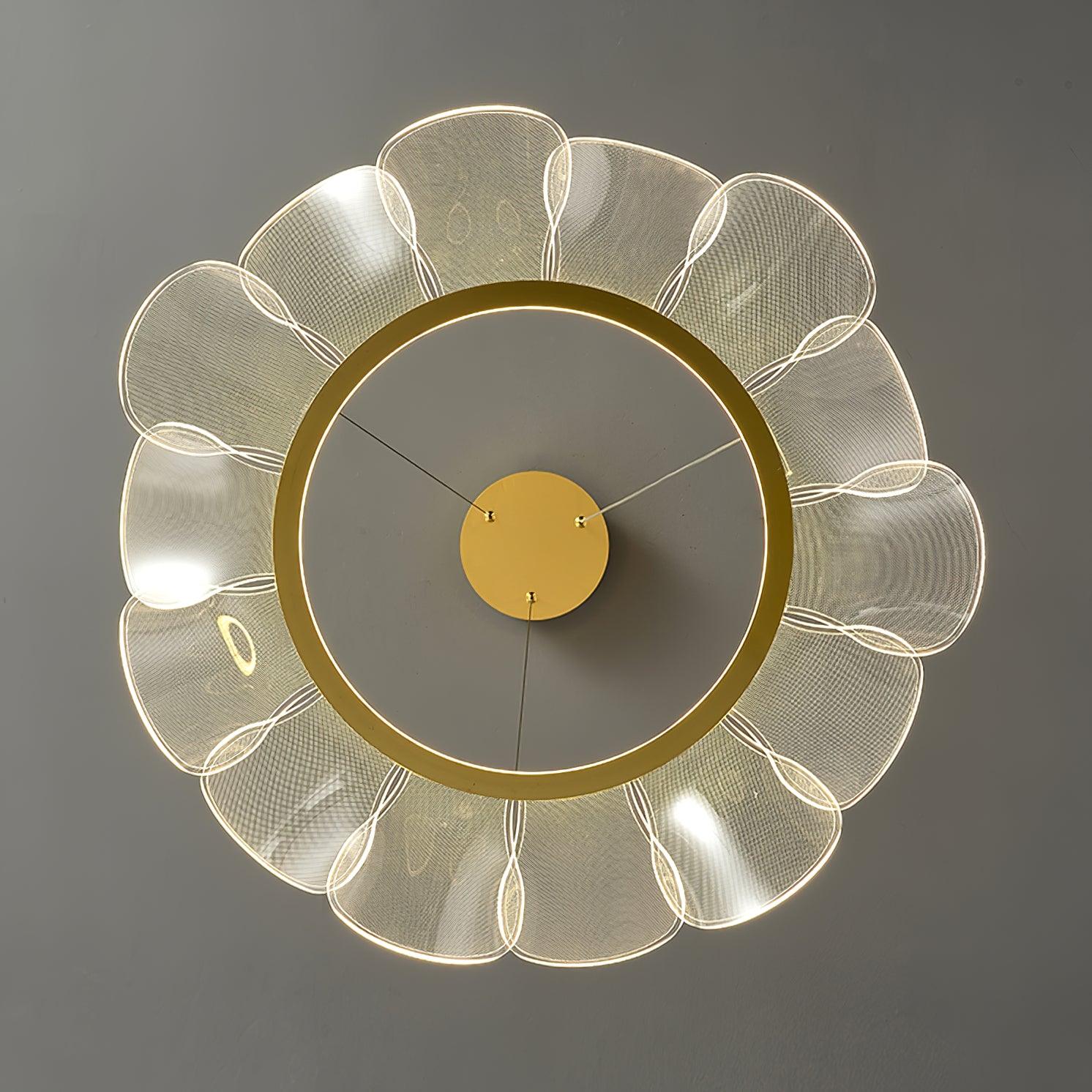 Lustra Chandelier Bain Fleurs Volantes Acrylique - Neutralighting