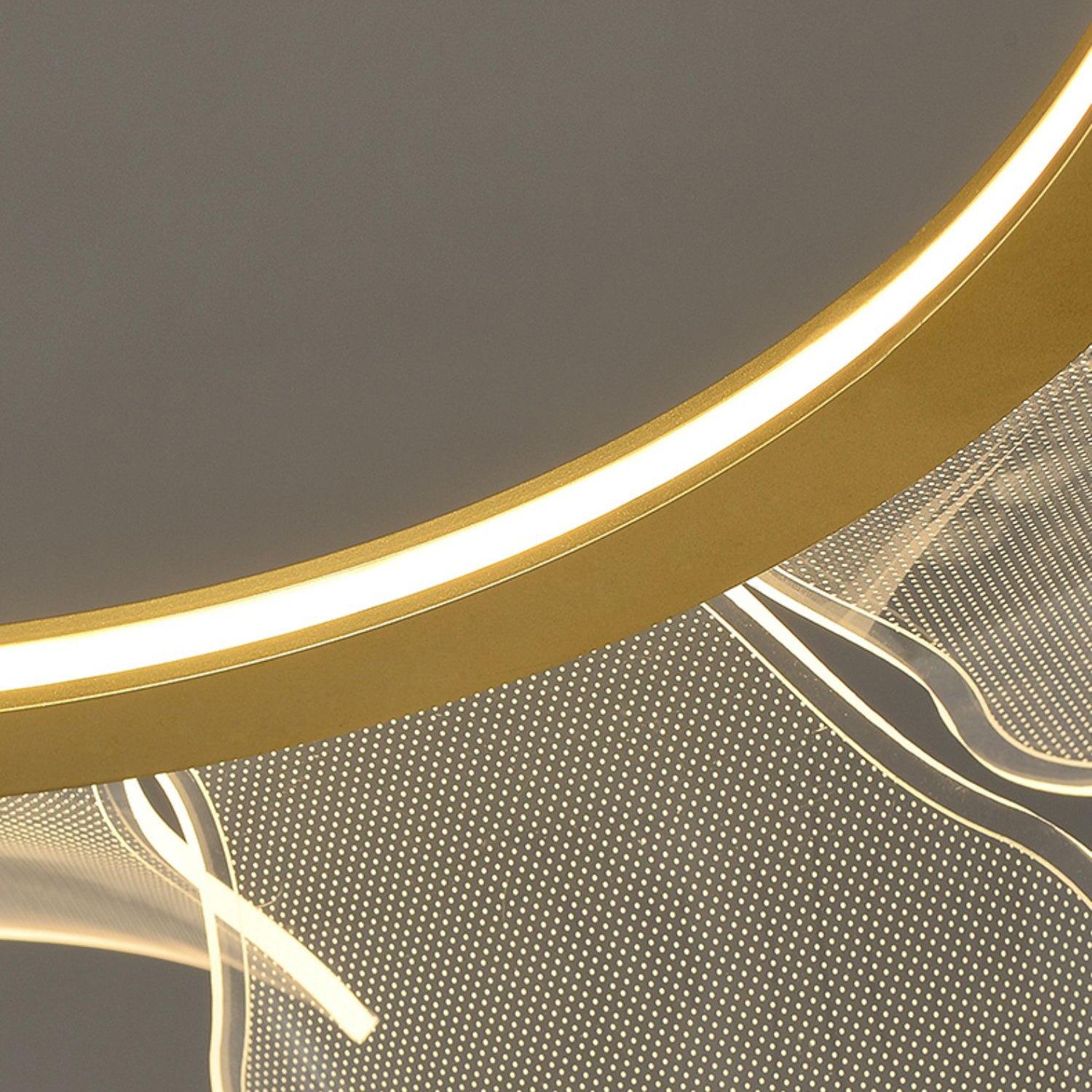 Lustra Chandelier Bain Fleurs Volantes Acrylique - Neutralighting
