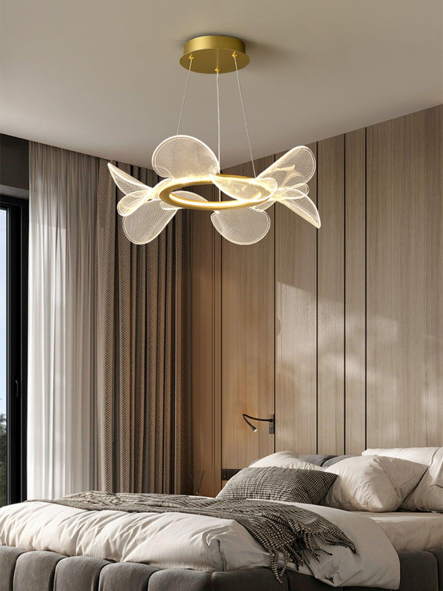 Lustra Chandelier Bain Fleurs Volantes Acrylique - Neutralighting
