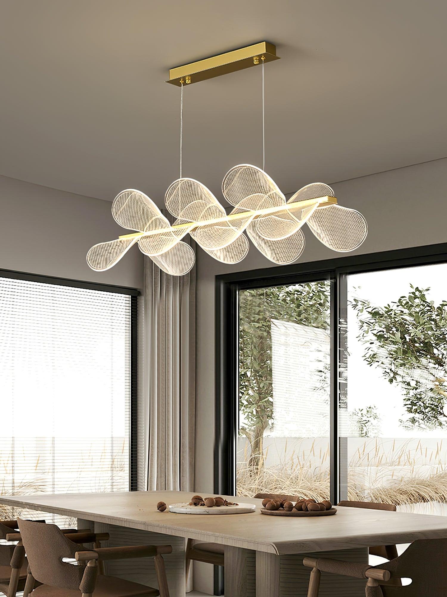 Lustra Chandelier Bain Fleurs Volantes Acrylique - Neutralighting