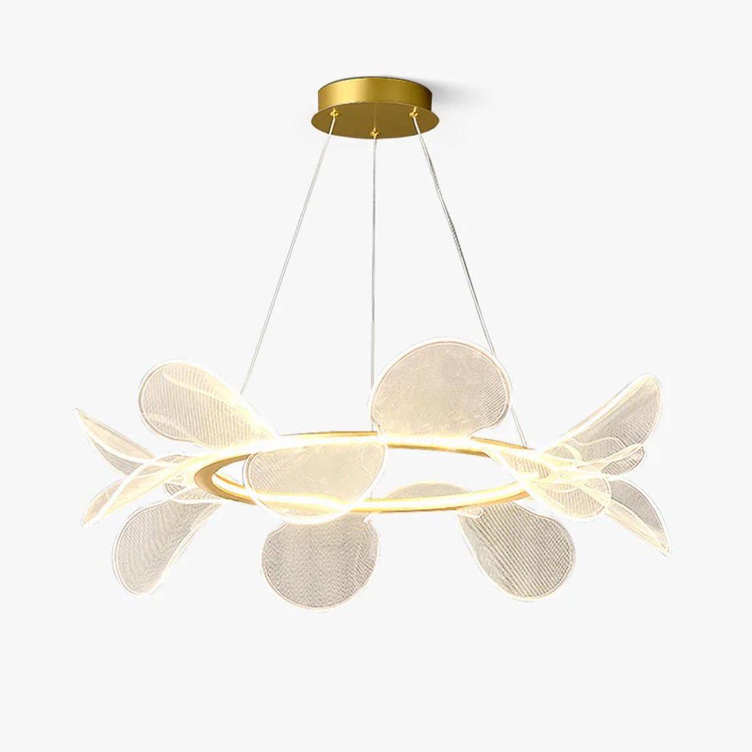 Lustra Chandelier Bain Fleurs Volantes Acrylique - Neutralighting