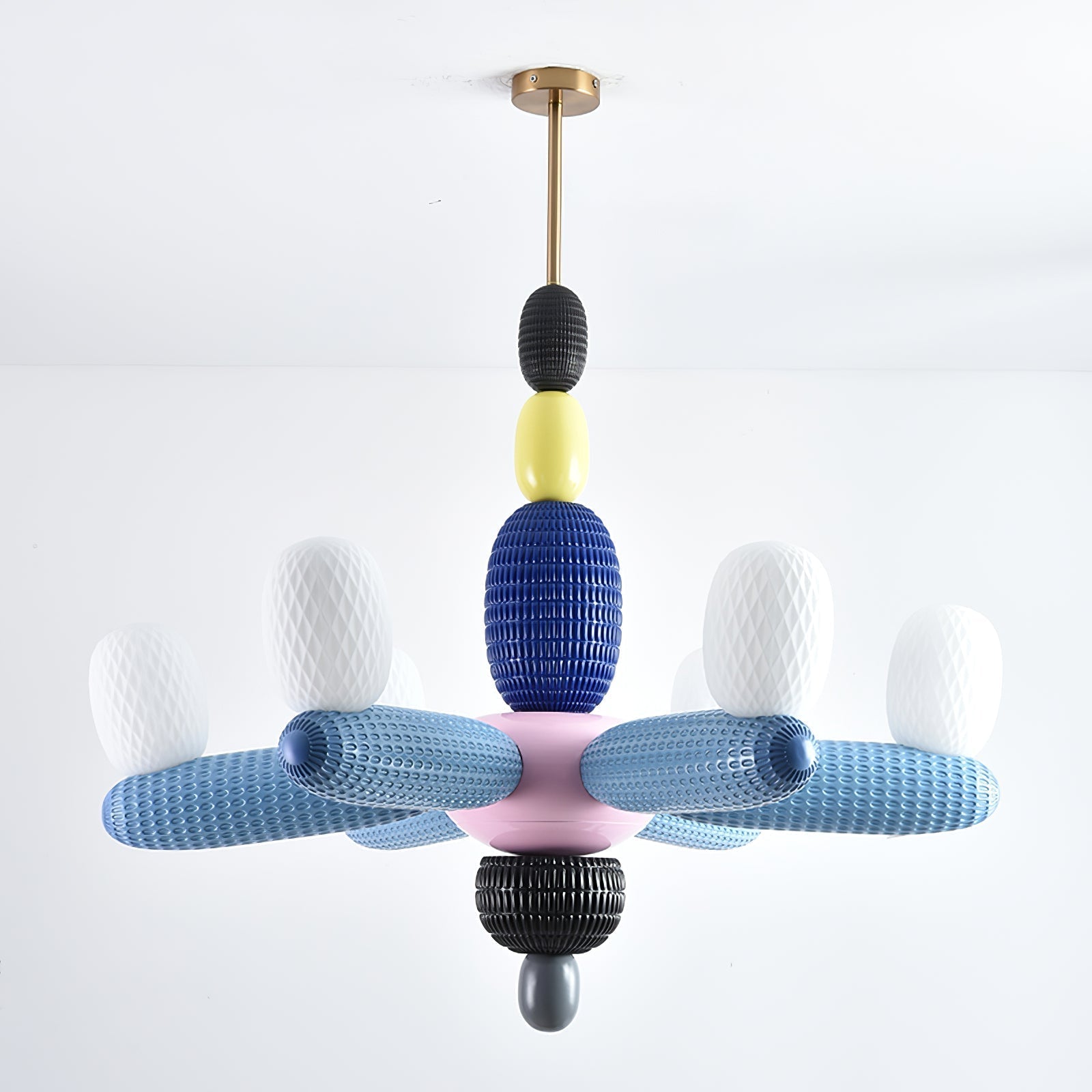 Balloons Chandelier Porcelain Modules Frosted Orbs - Neutralighting