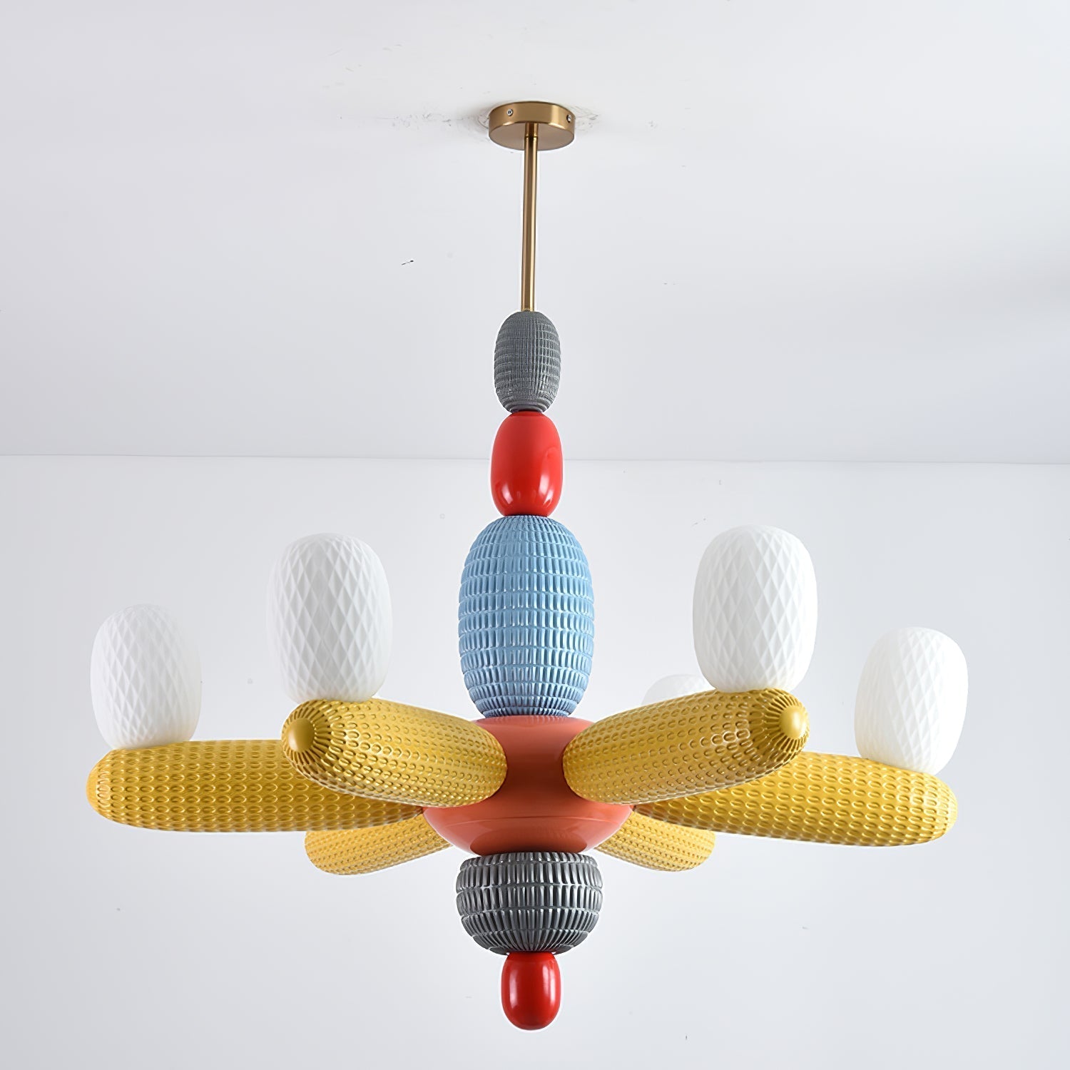 Balloons Chandelier Porcelain Modules Frosted Orbs - Neutralighting