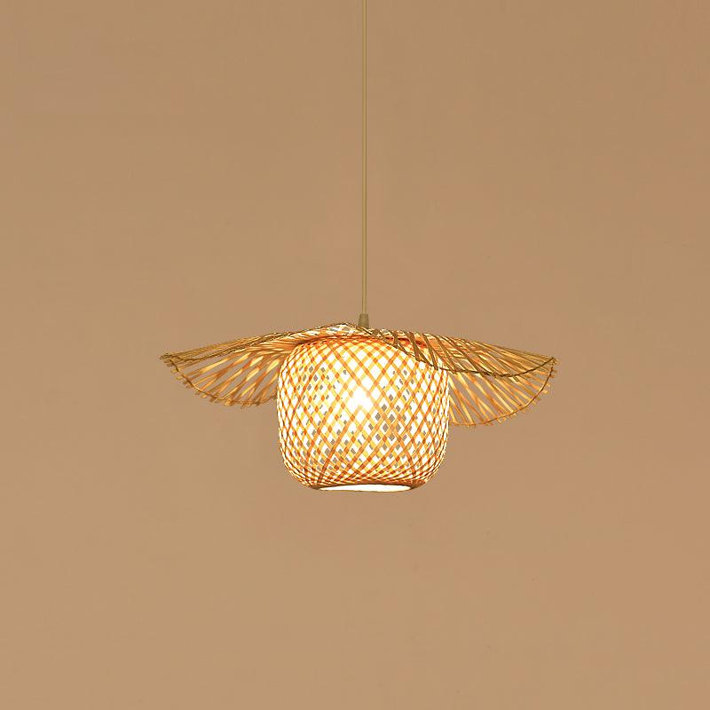 Dune Suspension Bambou Tressage Ouvert Naturel - Neutralighting