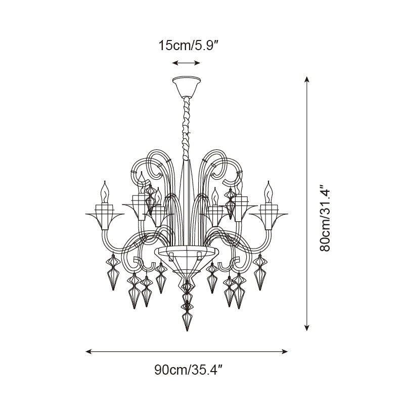 Baroque Chandelier Wire - Letslighting