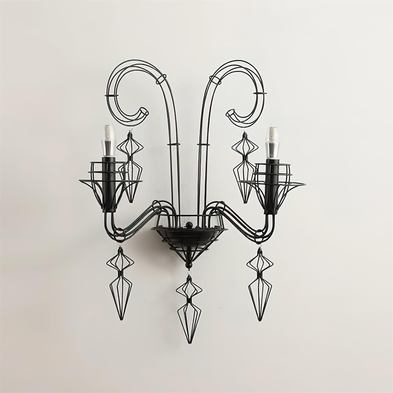 Baroque Applique Murale Sculpturale en Fil - Neutralighting
