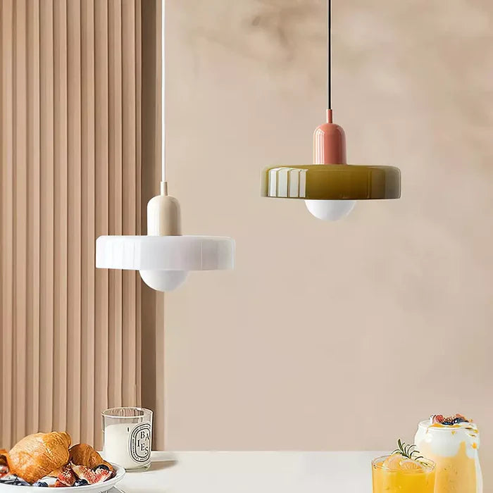 Jess Suspension Ronde Vintage Verre Salon - Neutralighting