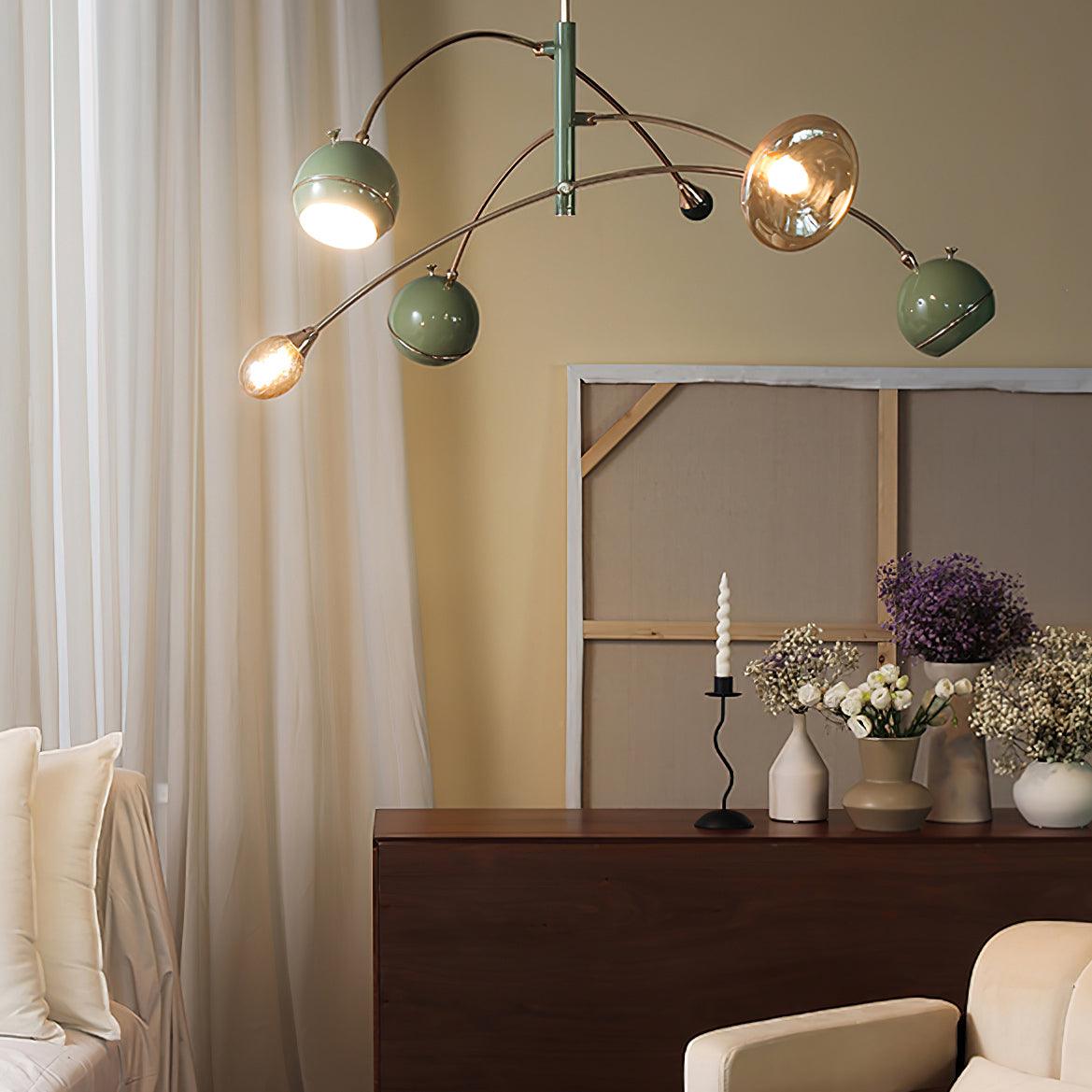 Lustra Chandelier Vert Sci-Fi Élégant - Neutralighting