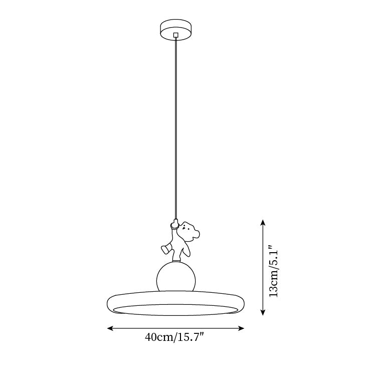 Bear Suspension Ludique Confortable Fantaisiste - Neutralighting