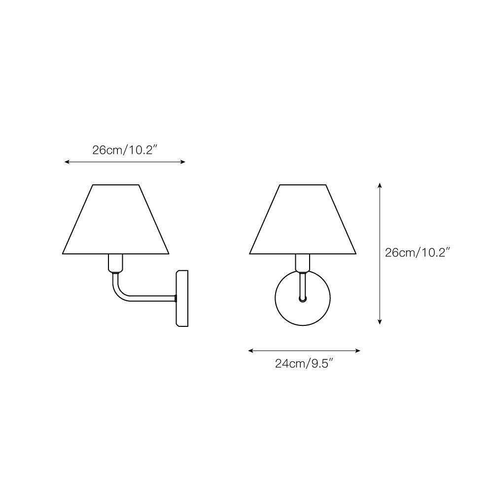 Cisoren Applique Murale Traditionnelle En Tissu Et Laiton Unique - Neutralighting