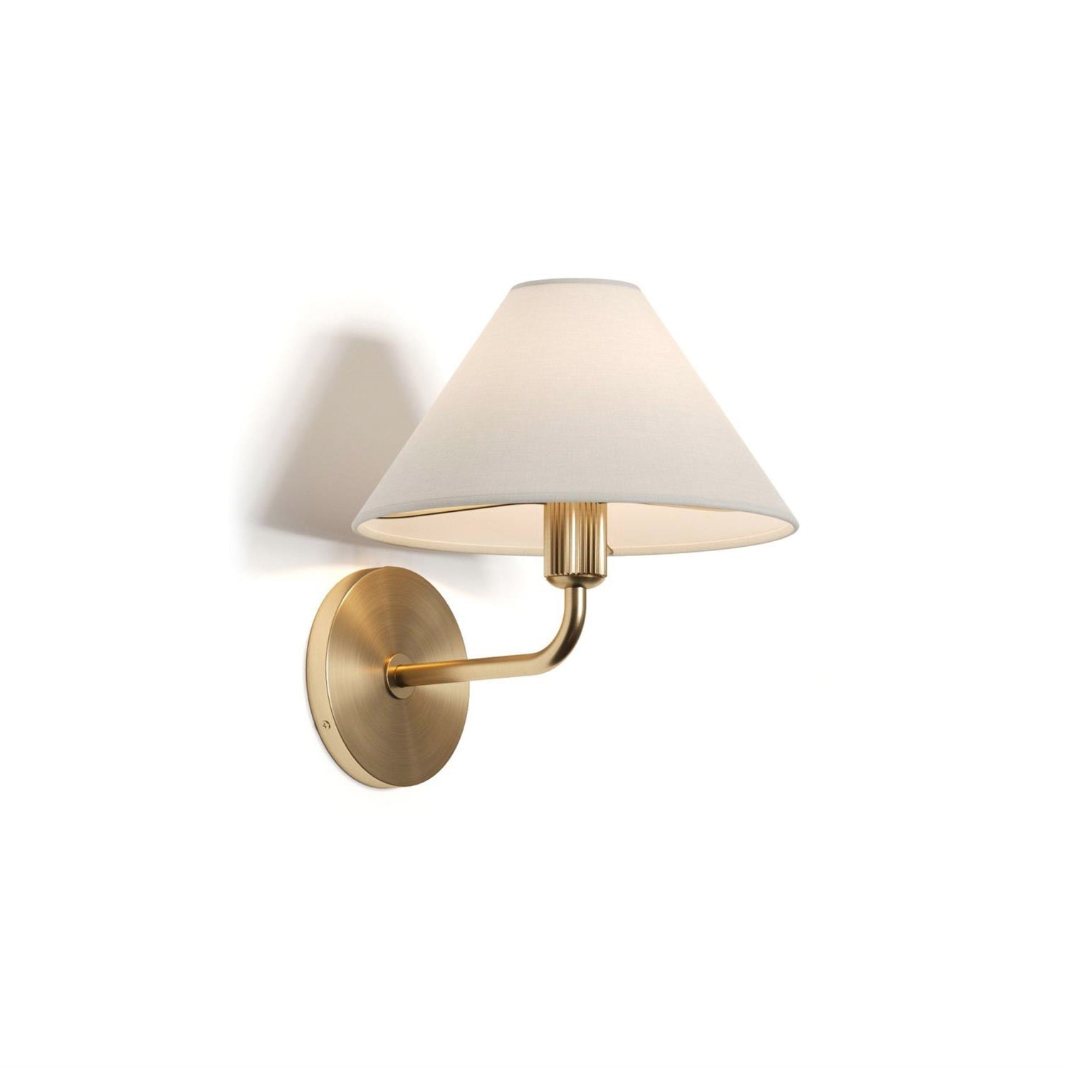 Cisoren Applique Murale Traditionnelle En Tissu Et Laiton Unique - Neutralighting