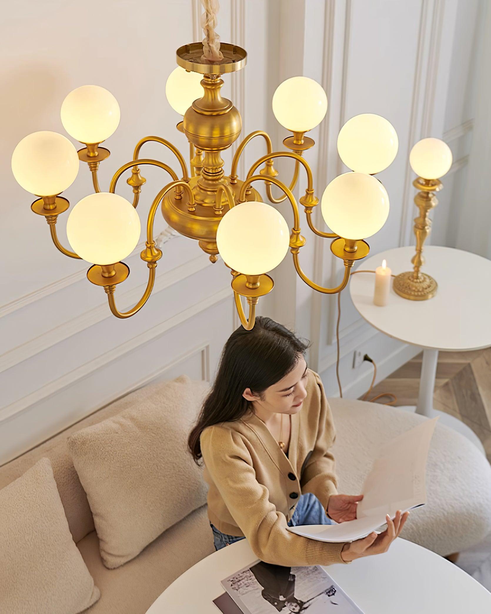 Beatty Lustre Globe en Laiton Bras - Neutralighting