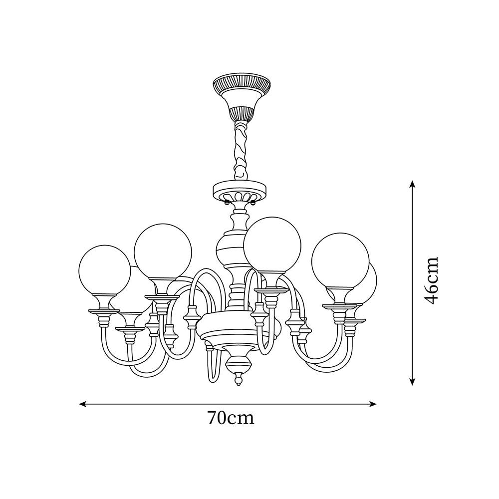 Beatty Lustre Globe en Laiton Bras - Neutralighting