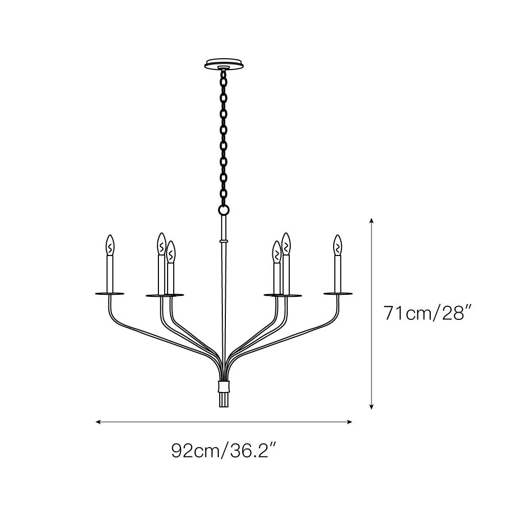 Caeluvyh Ancien Industriel Noir Métal Lustre - Neutralighting