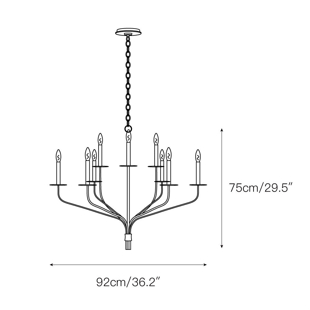 Caeluvyh Ancien Industriel Noir Métal Lustre - Neutralighting