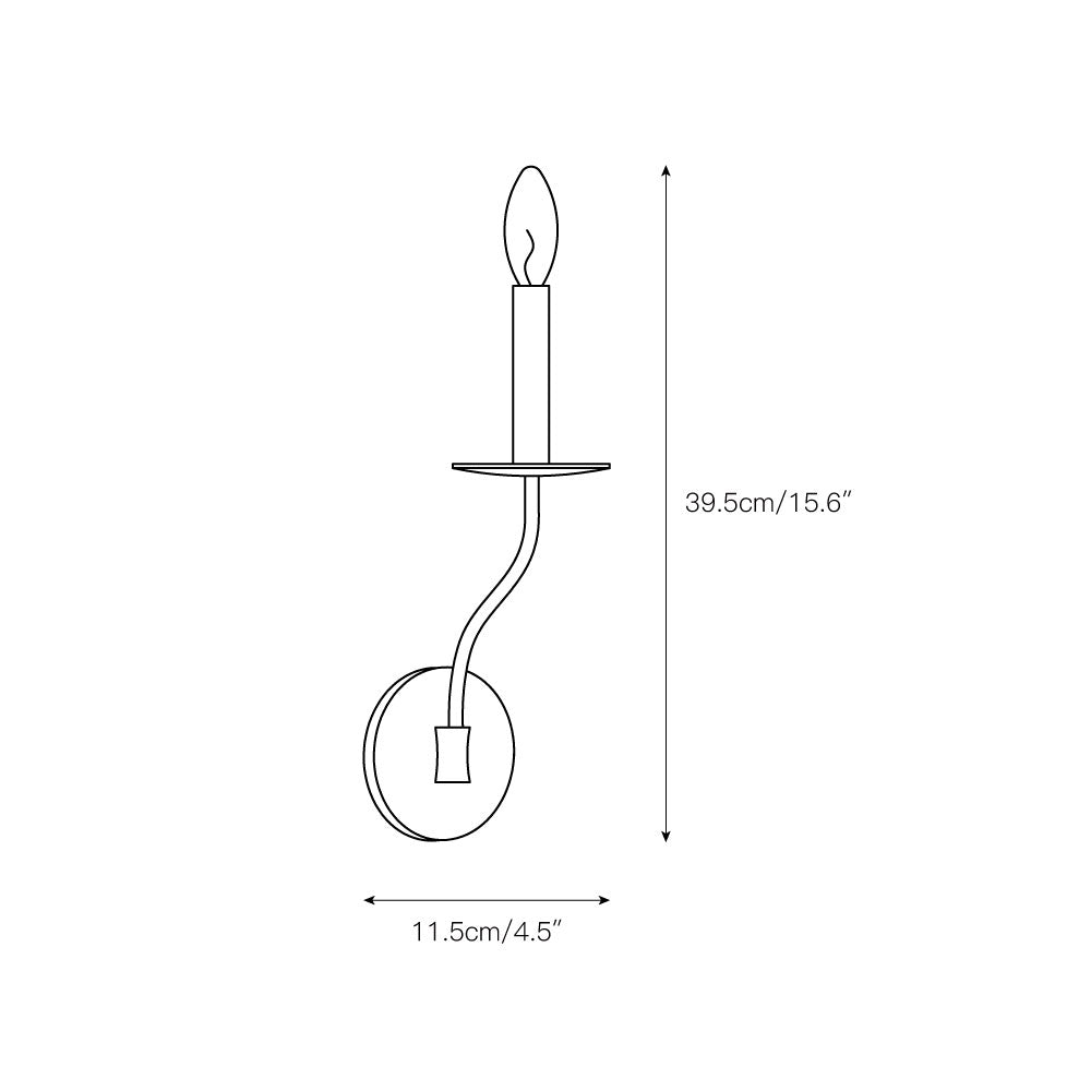 Eirikuvyh Moderne Minimaliste Ancien Industriel Métal Applique Murale - Neutralighting