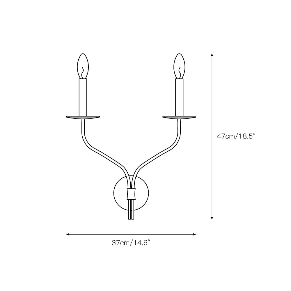 Eirikuvyh Moderne Minimaliste Ancien Industriel Métal Applique Murale - Neutralighting