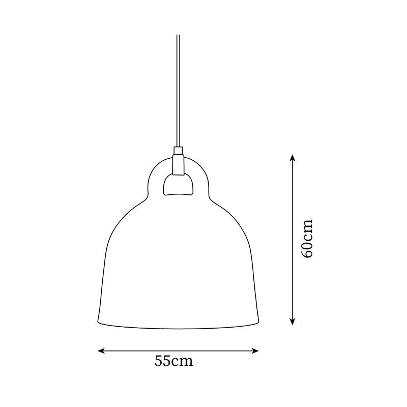 Suspension Cloche Forme Minimaliste Dôme Ombre Nordique Moderne - Neutralighting