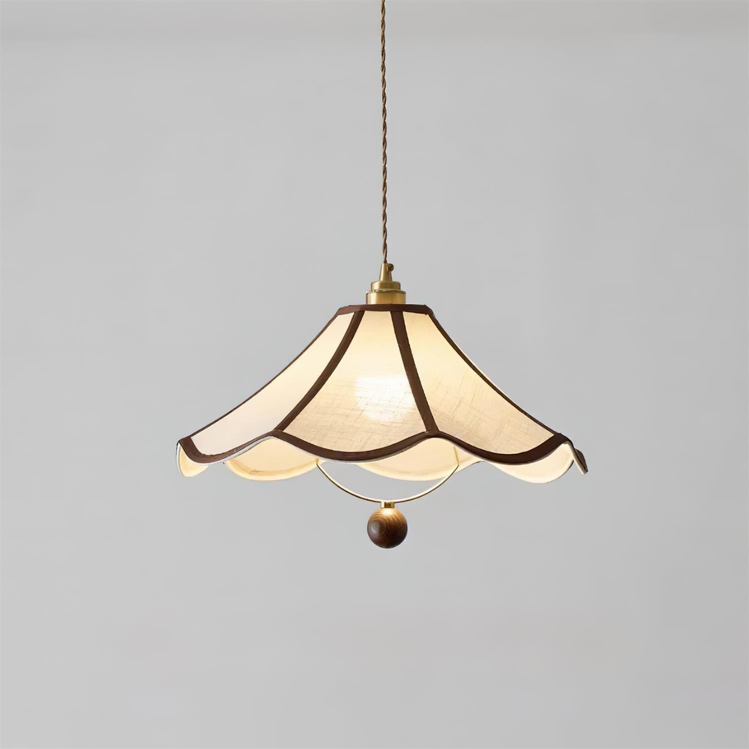 Bellaria Lampe Suspension Vintage à Bords Festonnés - Neutralighting