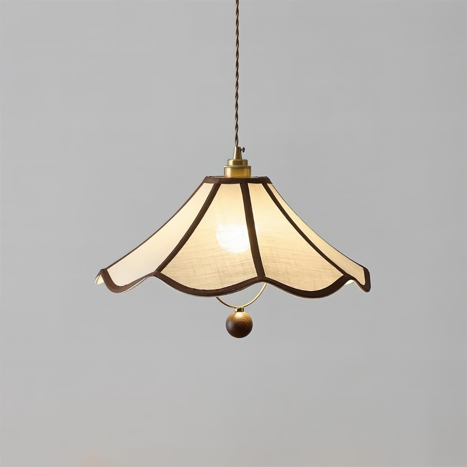 Bellaria Lampe Suspension Vintage à Bords Festonnés - Neutralighting