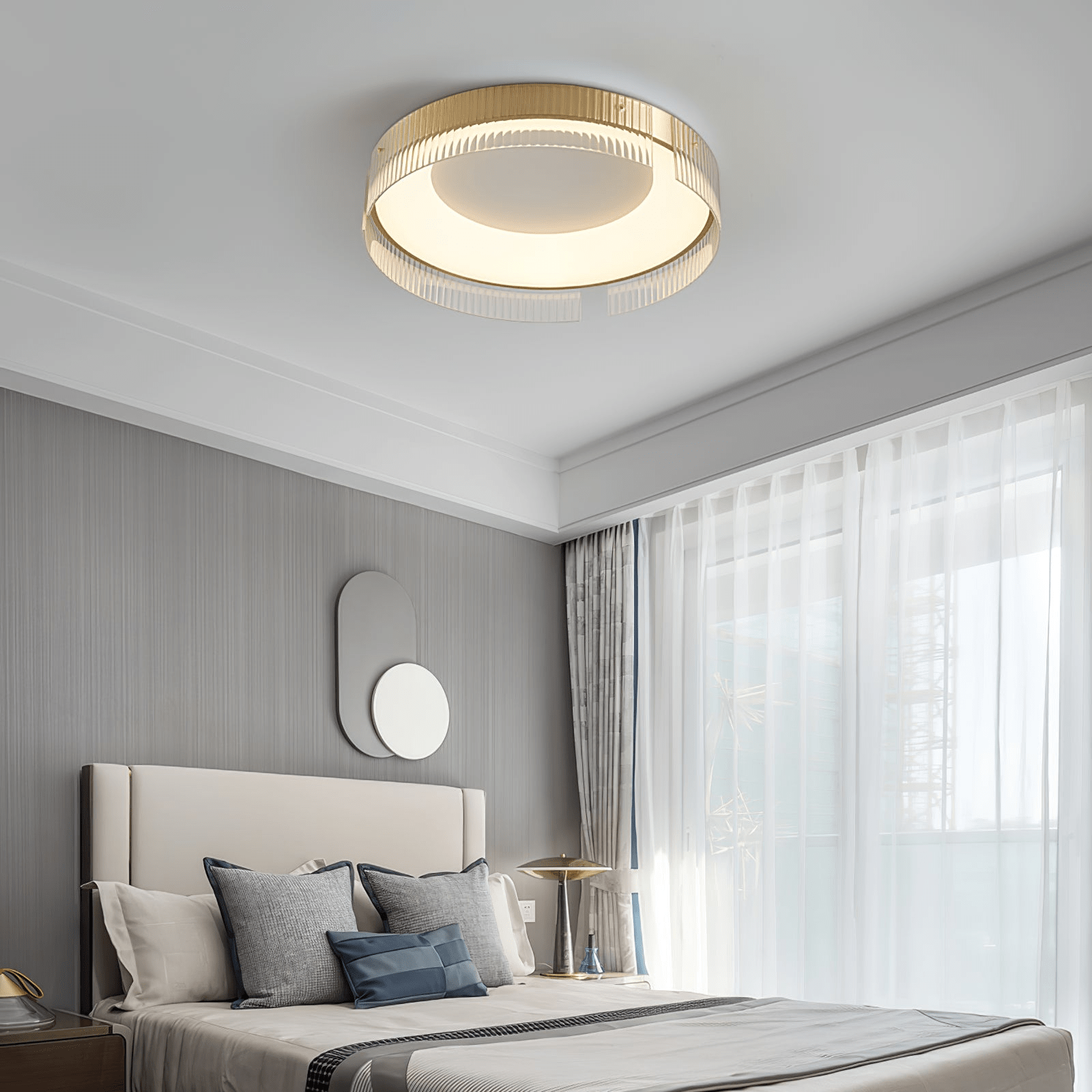 Ovenaris Plafonnier Minimaliste en Laiton - Neutralighting