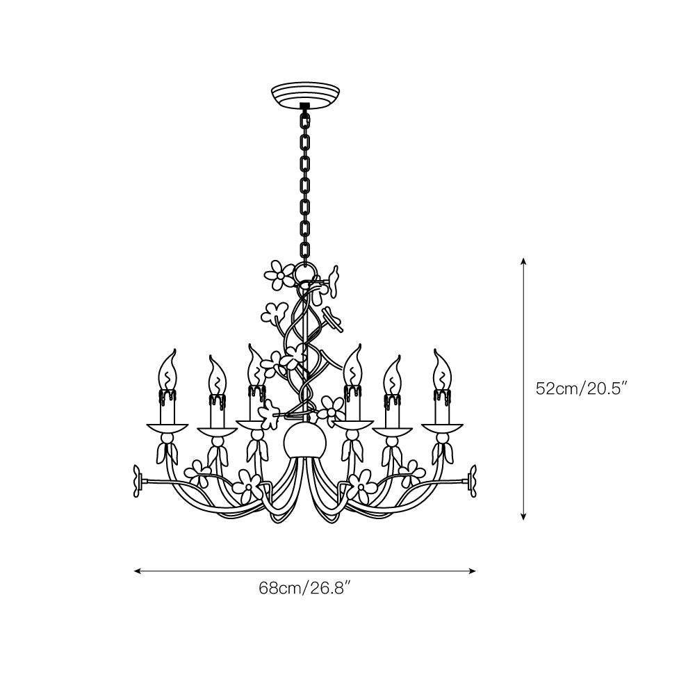 Ornuvyu Postmodern Luxe Clair Métal Cristal Lustre - Neutralighting