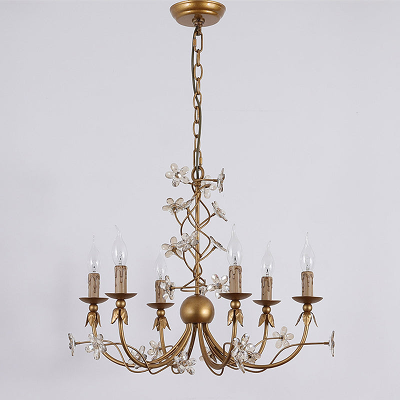 Ornuvyu Postmodern Luxe Clair Métal Cristal Lustre - Neutralighting