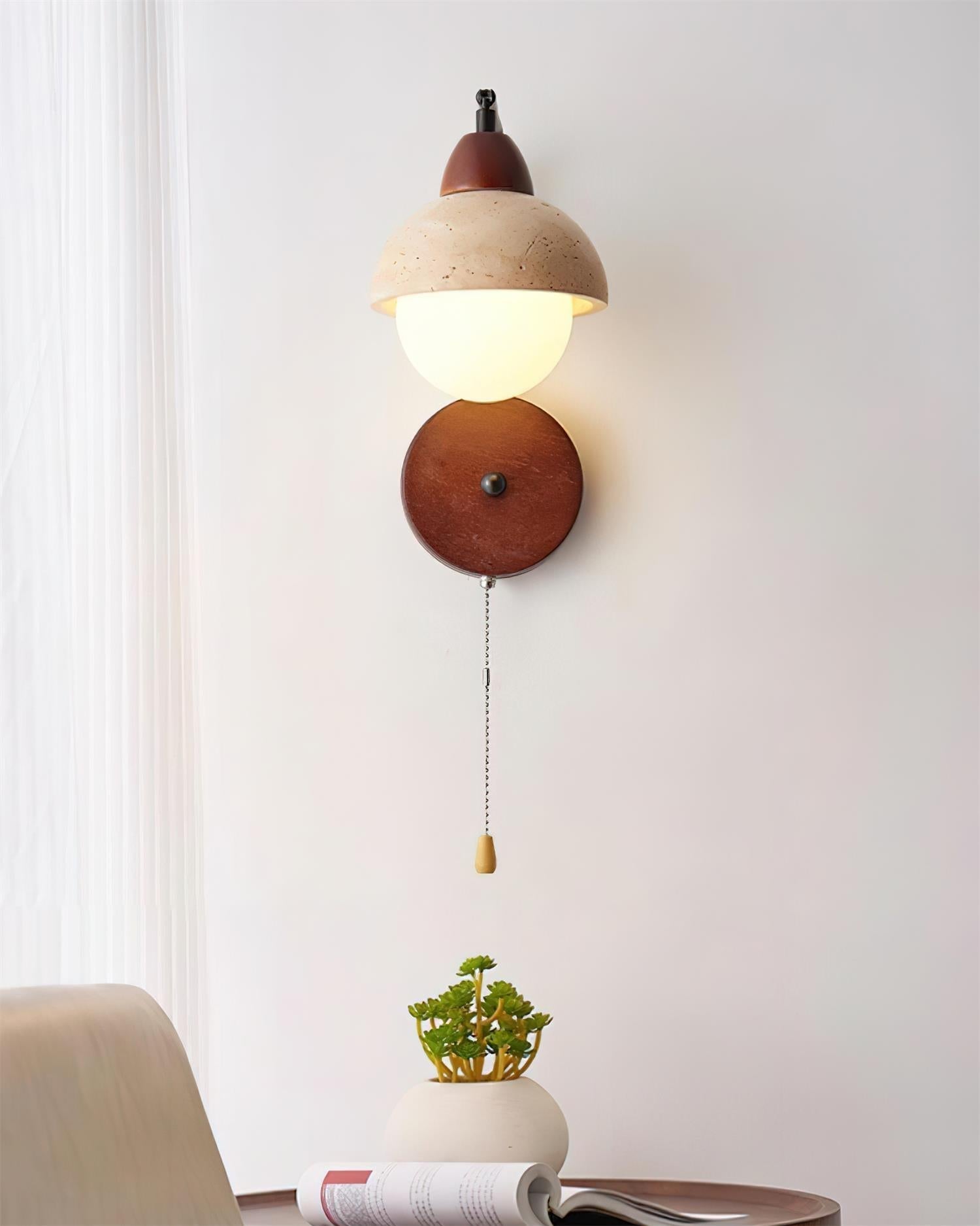 Ritta Applique Murale Dôme Travertin - Neutralighting