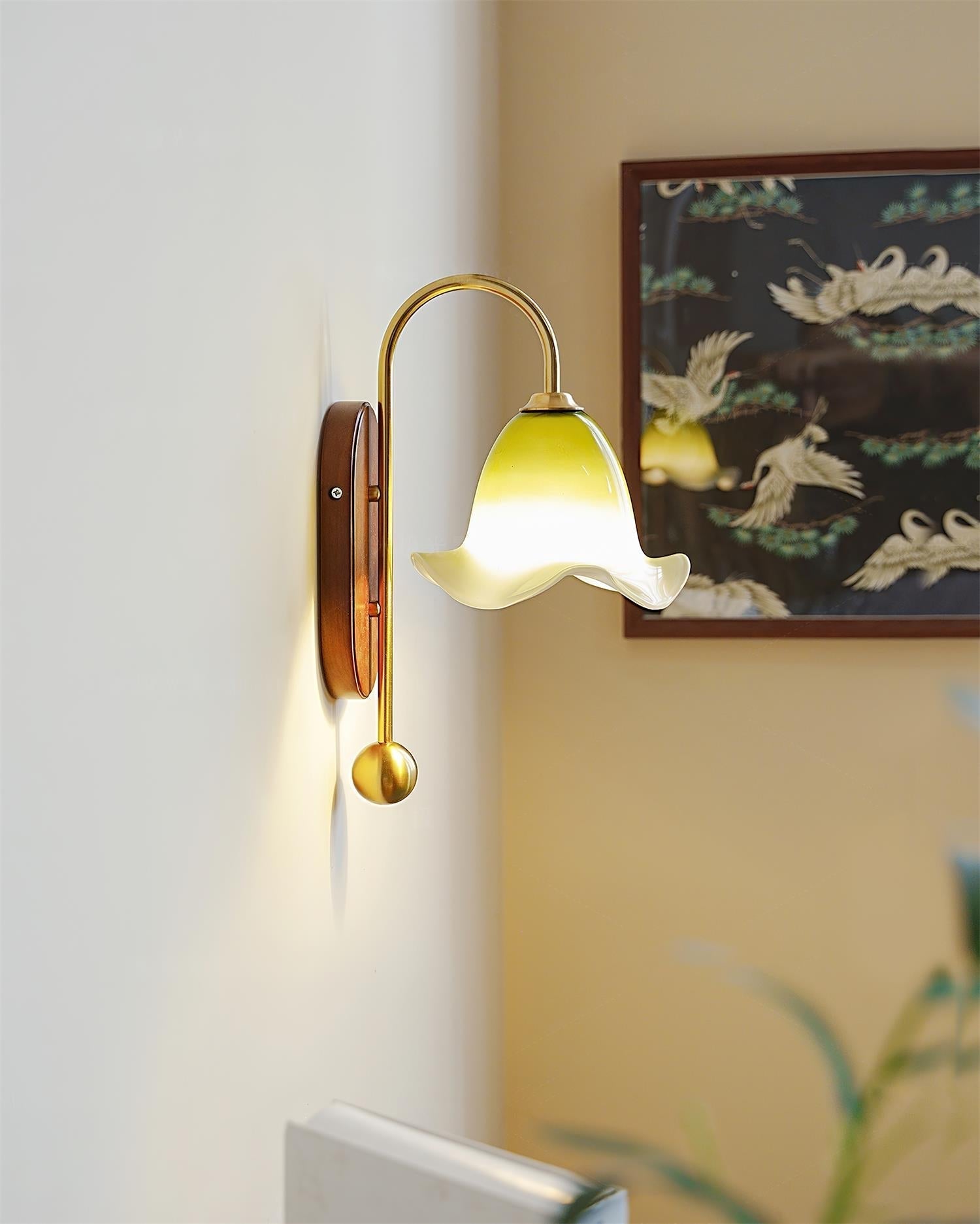 Bellora Applique Murale en Verre Floral Soufflé à la Main - Neutralighting