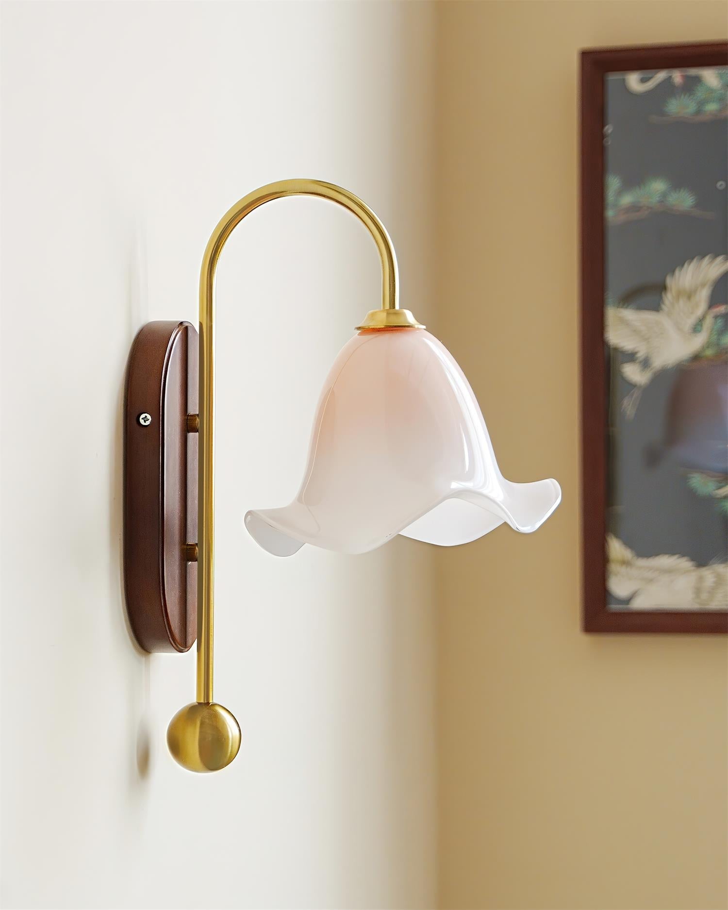 Bellora Applique Murale en Verre Floral Soufflé à la Main - Neutralighting