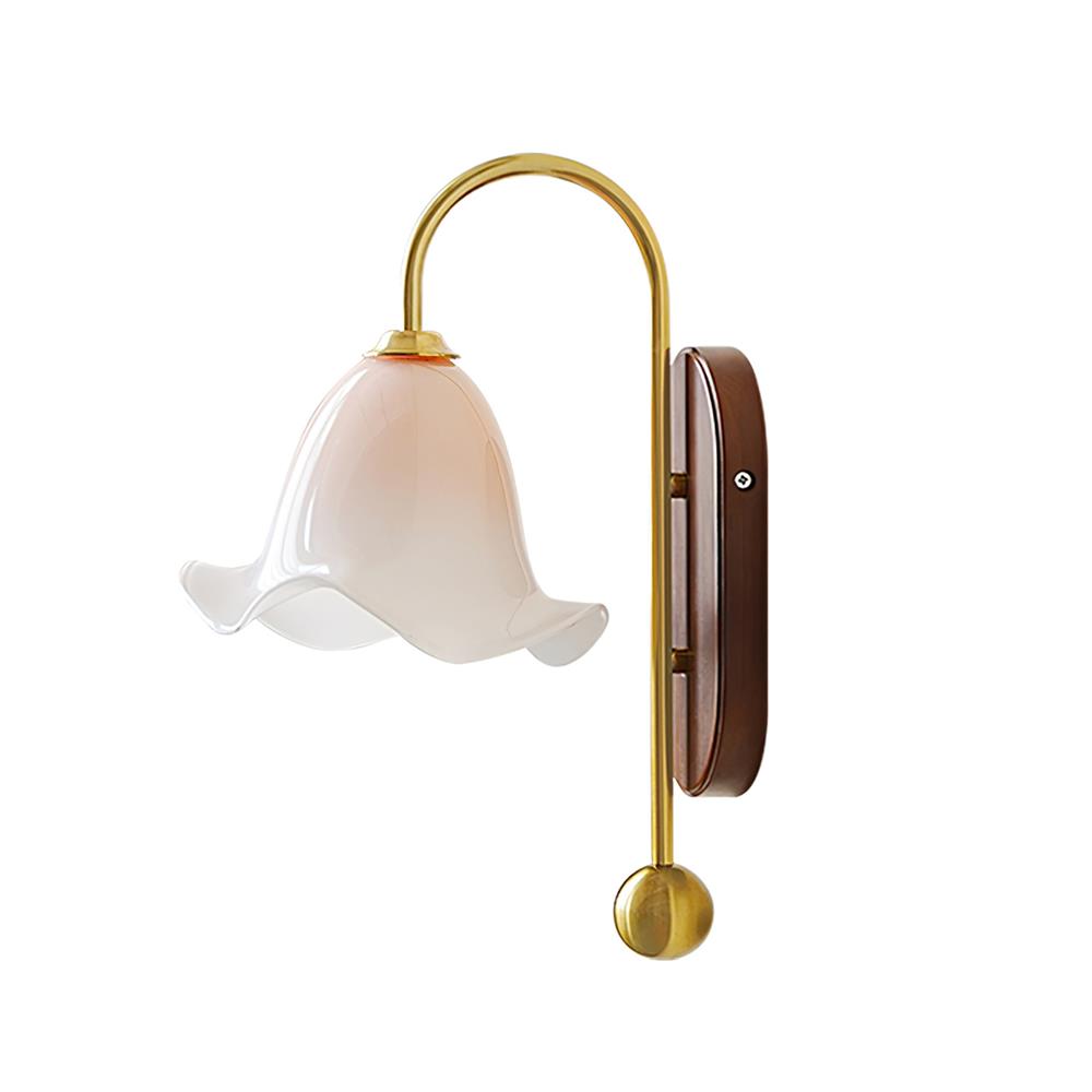Bellora Applique Murale en Verre Floral Soufflé à la Main - Neutralighting