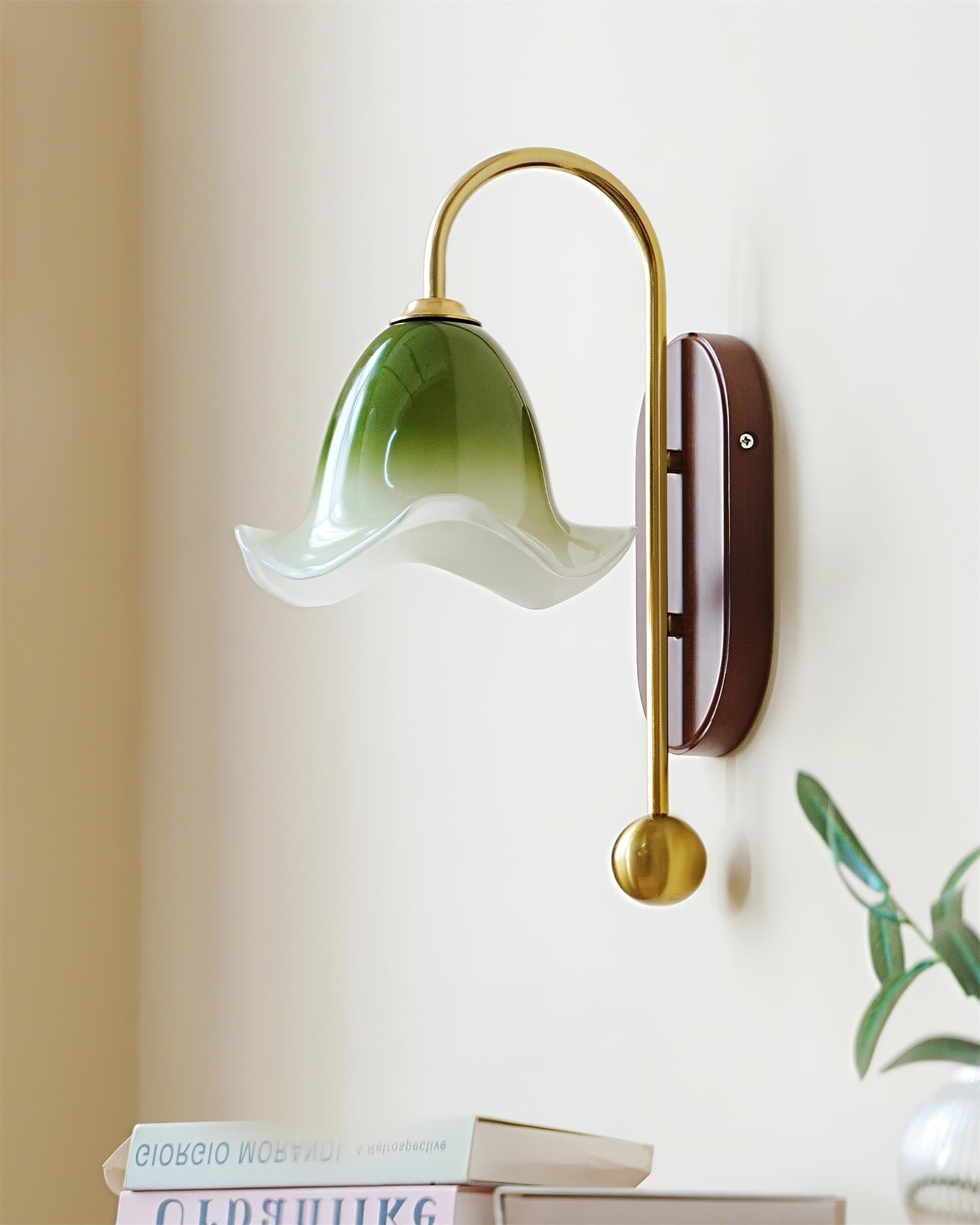 Bellora Applique Murale en Verre Floral Soufflé à la Main - Neutralighting
