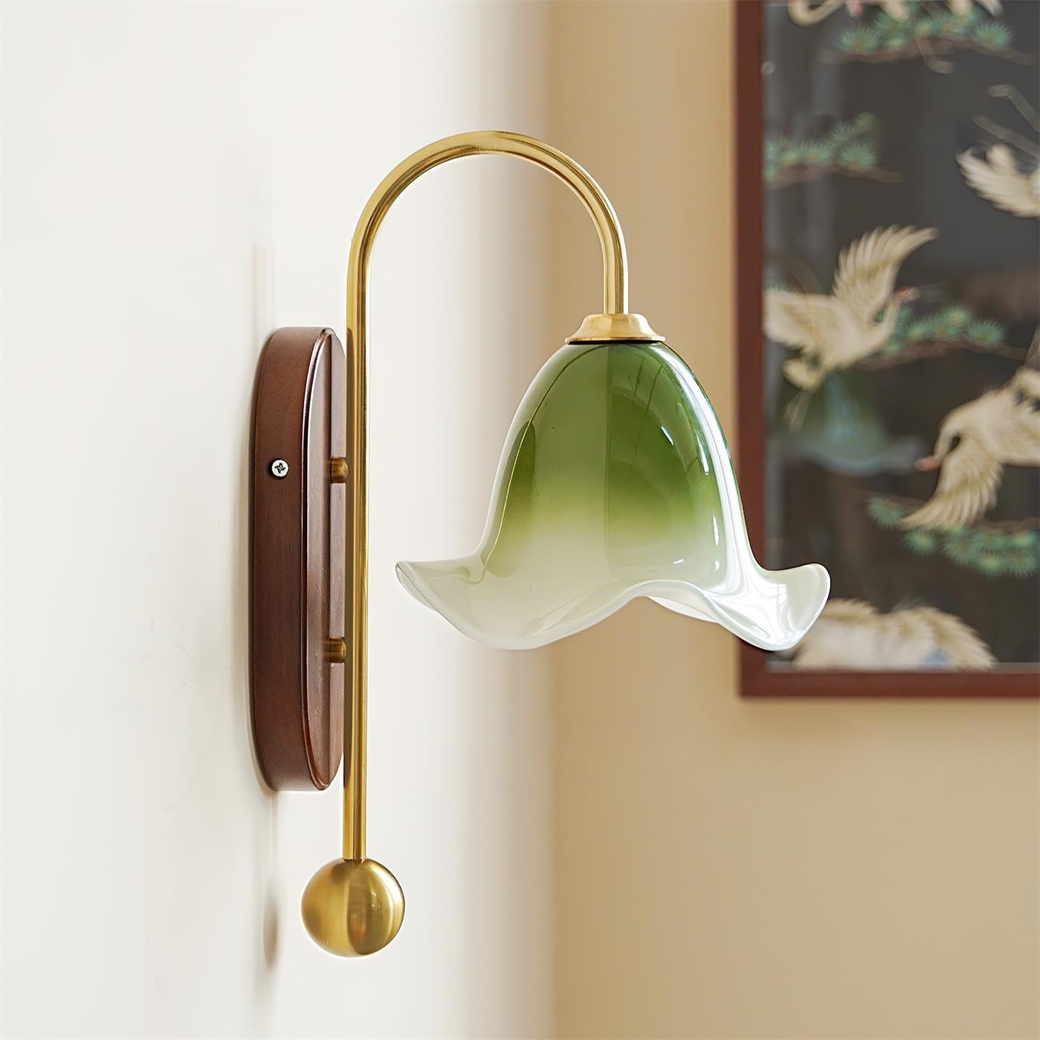 Bellora Applique Murale en Verre Floral Soufflé à la Main - Neutralighting