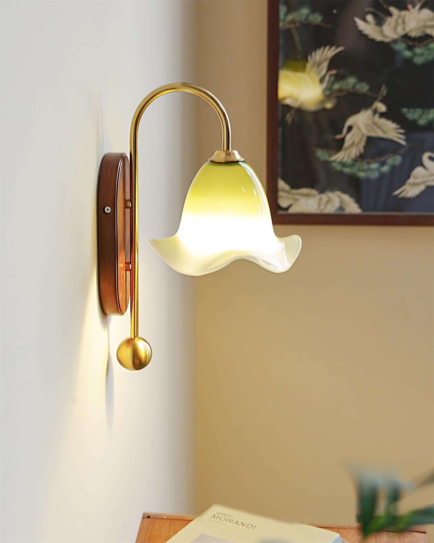 Bellora Applique Murale en Verre Floral Soufflé à la Main - Neutralighting