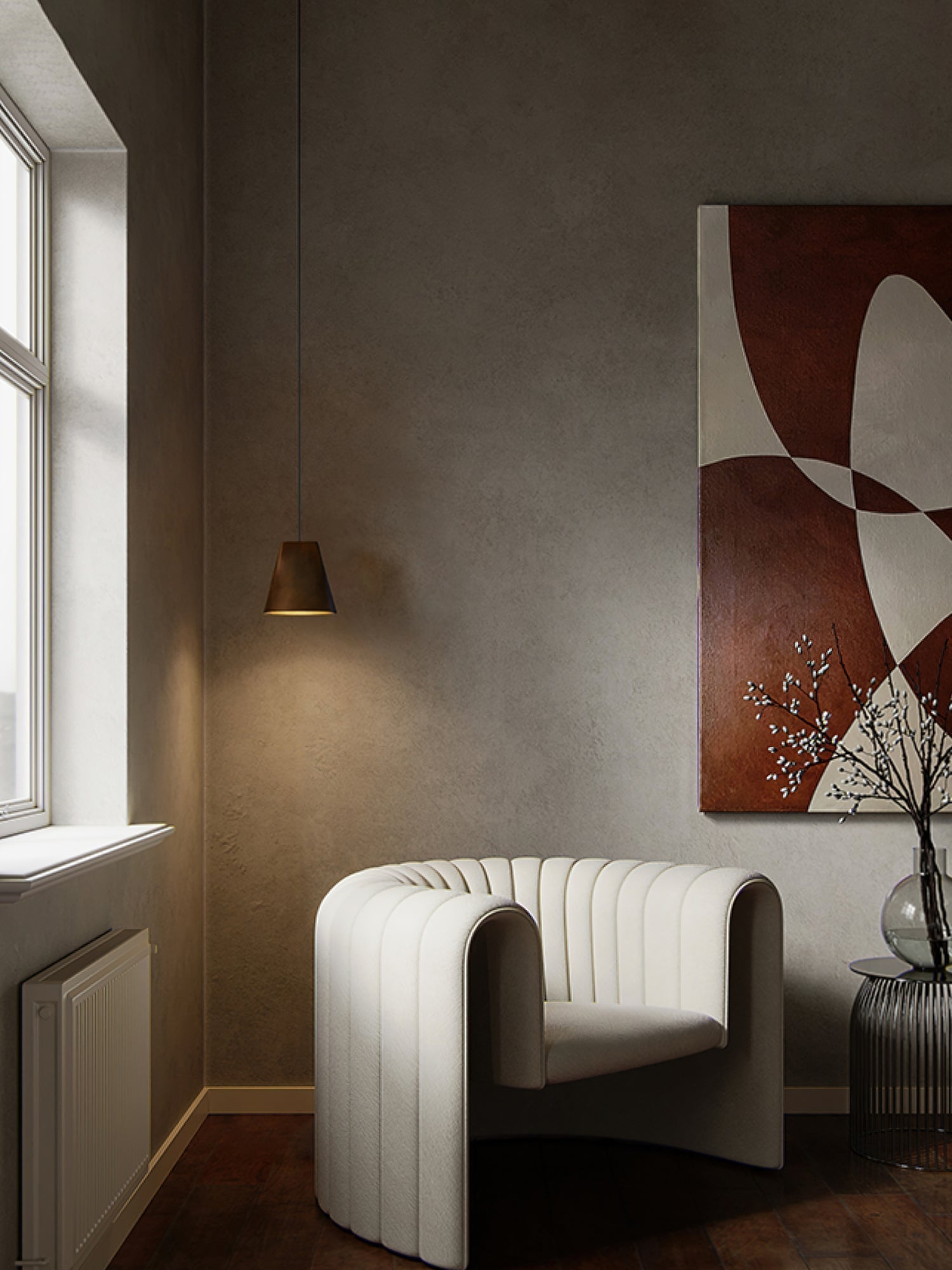 Ivarara Suspension Bois Asymétrique - Neutralighting