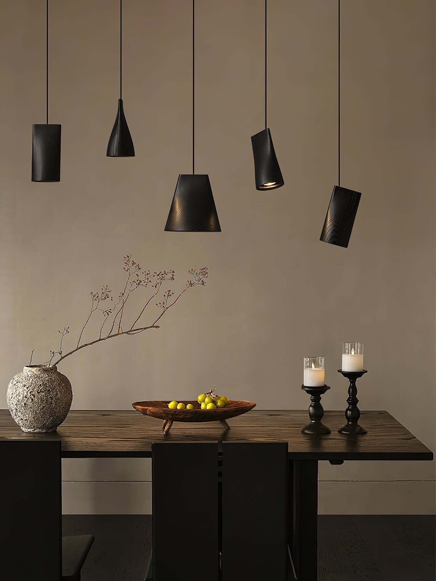 Ivarara Suspension Bois Asymétrique - Neutralighting