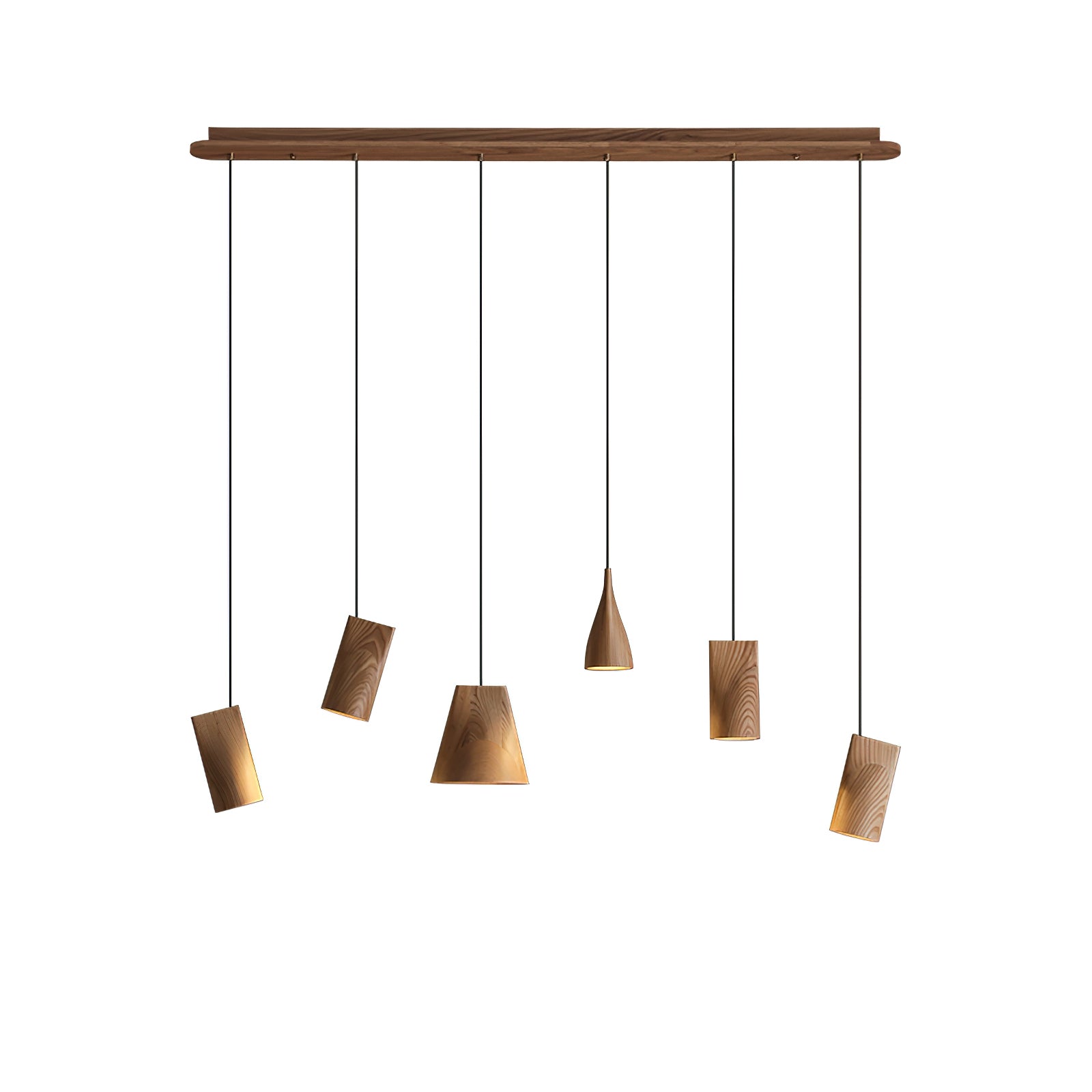 Ivarara Suspension Bois Asymétrique - Neutralighting