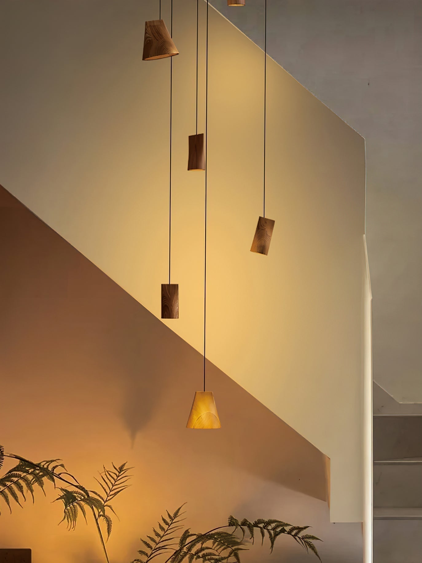 Ivarara Suspension Bois Asymétrique - Neutralighting
