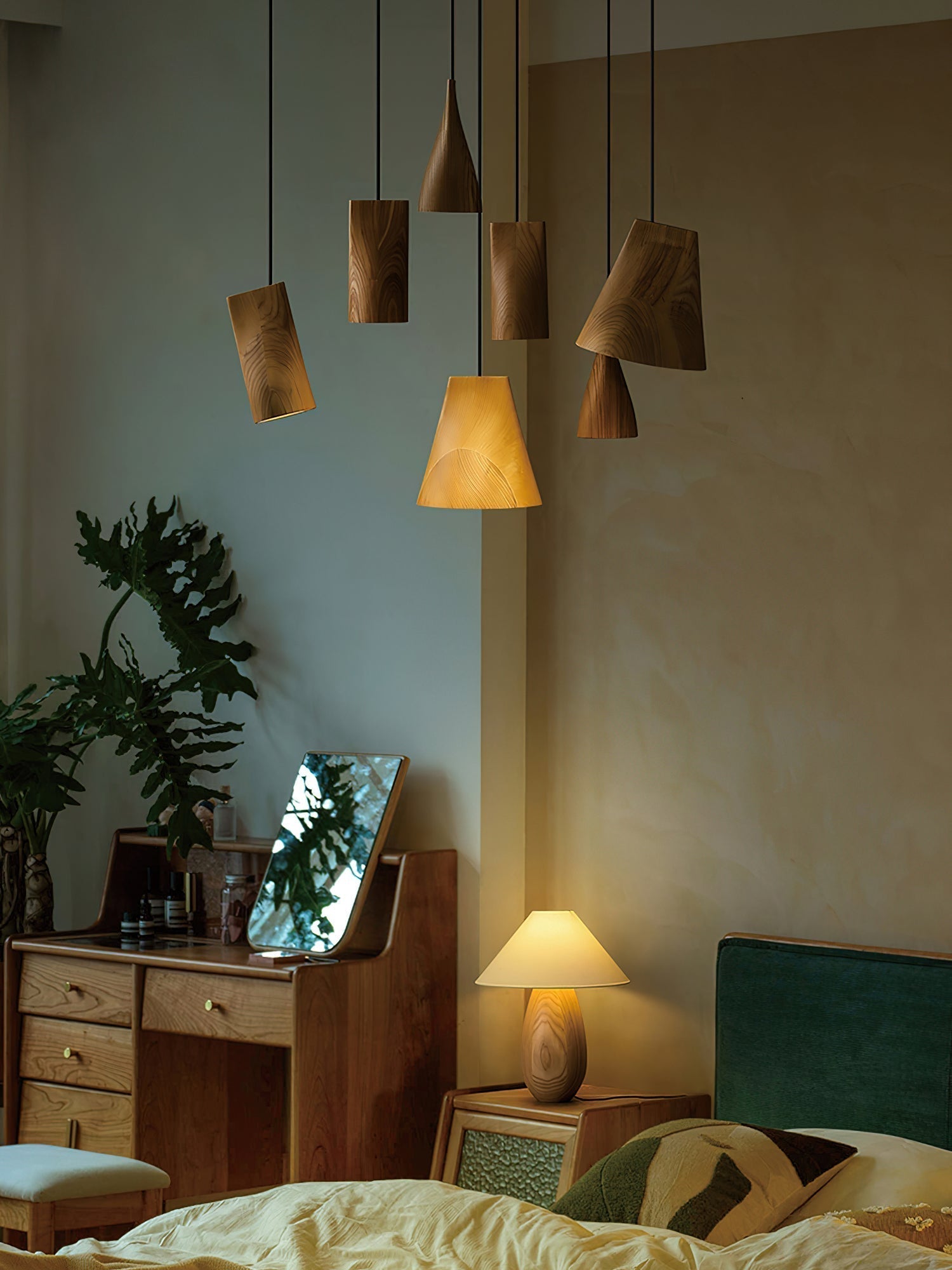 Ivarara Suspension Bois Asymétrique - Neutralighting